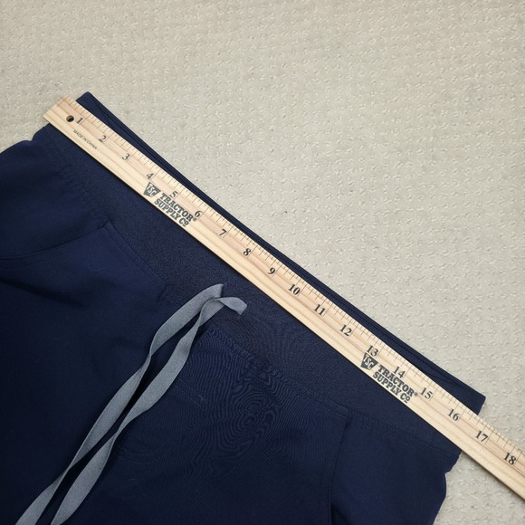 FIGS Kade Straight Leg Scrub Pants Womens M Medium Navy Blue Medical Nurse FIONx - Picture 11 of 13